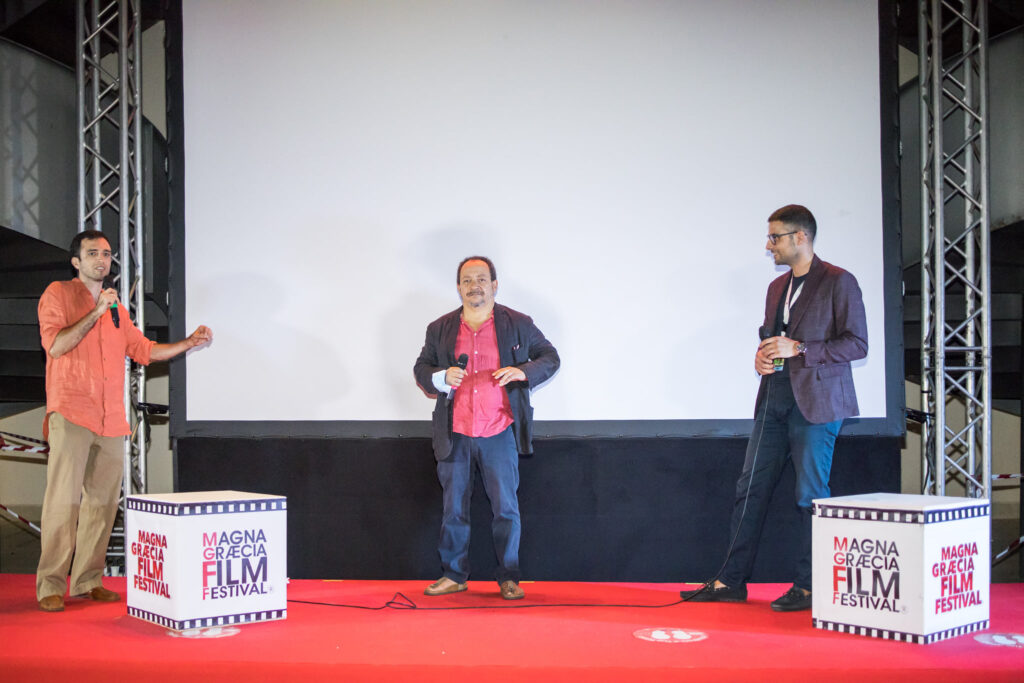 Lorenzo D'Amico De Carvalho e Alessandro Rossellini durante l'incontro con il pubblico